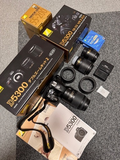 【全てお取引中】Nikon ニコン デジタル一眼レフD5300 ダブルズームキット