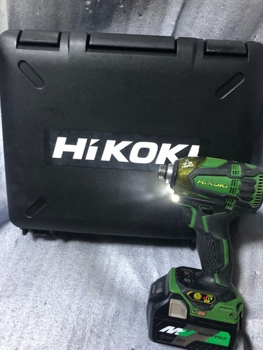 ②ハイコーキ18vインパクトドライバWH18DDL2中古美品オリジナルハウジング