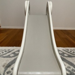 室内用滑り台 ホワイト×グレーの画像