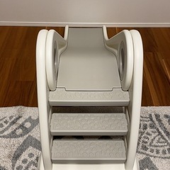 室内用滑り台 ホワイト×グレーの画像