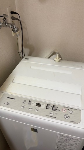 受渡者決定】パナソニック製洗濯機 (みたらし学生) 周船寺の生活家電 
