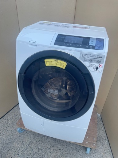 【ドラム式洗濯機】日立 風アイロン 10kg/6kg ドラム式洗濯乾燥機 BD-SG100BL