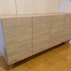 美品　大川家具　サイドボード　収納　150cmの画像