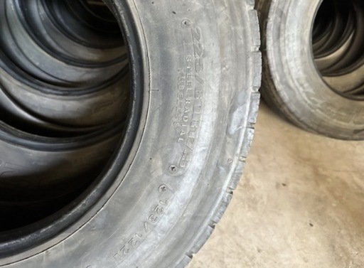 ダンロップ◆SP521225/80R17.5◆夏用4本◆2014年