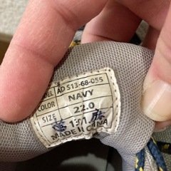 登山.トレッキングシューズ22cmの画像