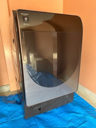 SHARP ES-X11B-TL ドラム式 洗濯乾燥機 左開き 2023年製 75L 家電 シャープ 中古