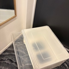 ニトリ透明収納ボックス
40cm *65cm*18cmの画像