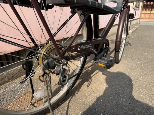 子供乗せ自転車 6段変速 鍵付き 防犯登録解除済み 室内保管 美品