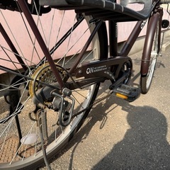 子供乗せ自転車 6段変速 鍵付き 防犯登録解除済み 室内保管 美品の画像