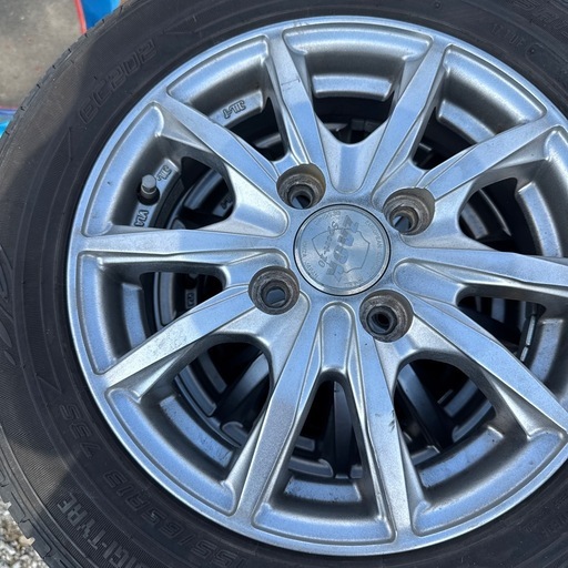 ダンロップ　155／65R／13軽自動車タ　アルミホイールタイヤ4本セット