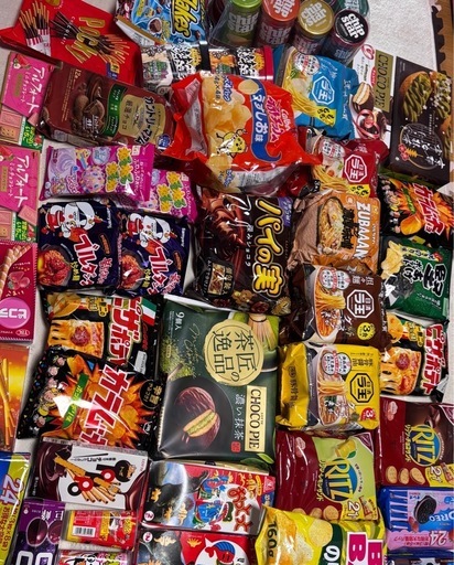 クレーンゲームで獲得したお菓子です。