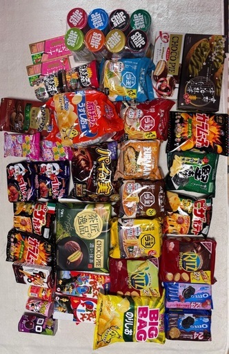 クレーンゲームで獲得したお菓子です。