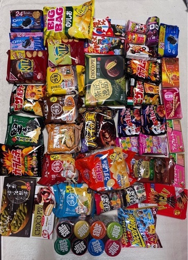 クレーンゲームで獲得したお菓子です。