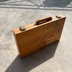 アンティーク　木製お絵描きセットの画像