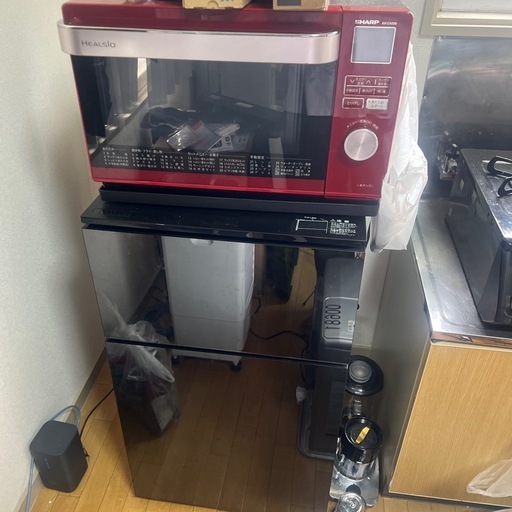 冷蔵庫、電子レンジ、洗濯機、冷風機