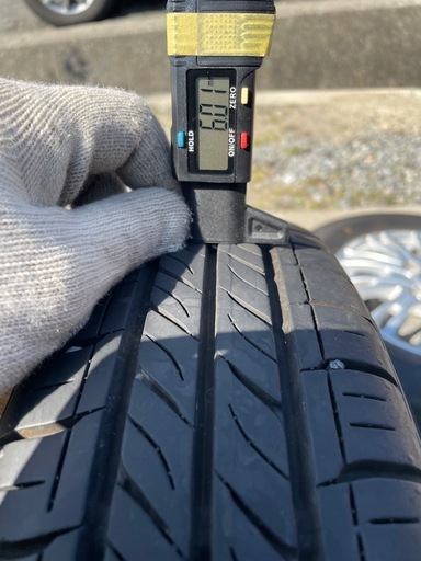 バリ山　145/80R13 2021年 軽自動車 アルミホイール付 ４本セット ダンロップエナセーブ 13インチ　PCD100 ４穴