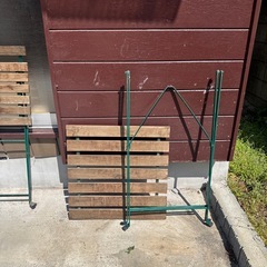 【0円】IKEA 屋外テーブル＆チェア2脚セット（折りたたみ）本日引取限定（引取日相談可能）の画像