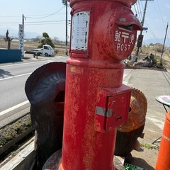 人気ワード···昭和レトロアンティーク郵便ポスト 赤の画像