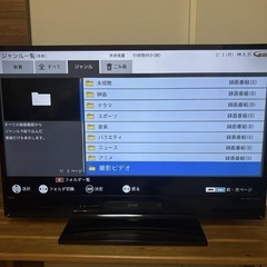 録画機能+ブルーレイ(DVD)内蔵TV   オートターン機能搭載の画像