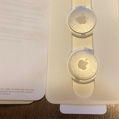新品 第二世代 AirTag 2個セット  エアタグ Apple    スマートタグ  探す  見守り 忘れ物 の画像