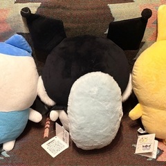 ちいかわ×サンリオキャラクターズBIGぬいぐるみ　ハチワレ　うさぎ　モモンガの画像