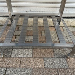 業務用　ステンレス作業台　バックガード付の画像