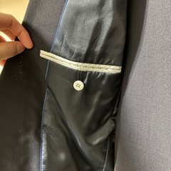 入学式！　紺色系 上下セット ビジネススーツ 就活 Mサイズ程度 名字刺繍入り　冠婚葬祭の画像