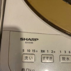 洗濯機 SHARP ES-GV8Eの画像