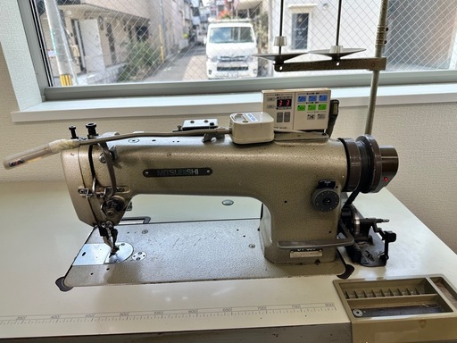 ※お取引き中※ 　【動作良好】三菱 工業用ミシン DY-359（厚物用・上下送り） 現状渡し