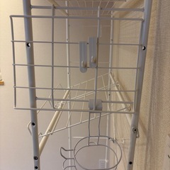 洗濯機ラック　ニトリ　ドライヤーラック・フック付の画像