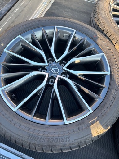 ③/4 235/50R20 LEXUS NX純正 ブリヂストン 3000km タイヤホイール