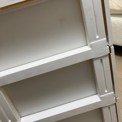白 3段チェスト 収納 引き出し　クローゼット の画像