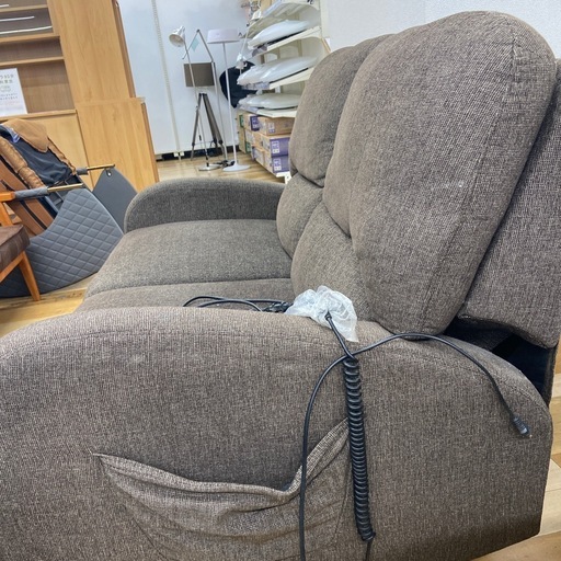 【トレファクラパーク岸和田店】電動リクライニングソファー ブラウン