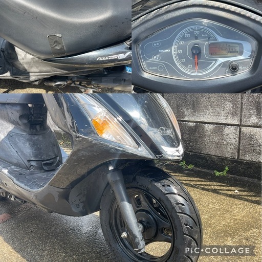 実働 スズキ アドレスV125S CF4MA リアスポイラー付 格安自社配送あり
