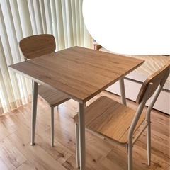 ダイニングテーブルセット 木目調 の画像