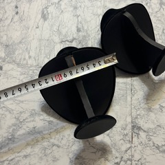 ネックレストルソー　 アクセサリージュエリーディスプレイ 黒　ブラック　ベロアの画像