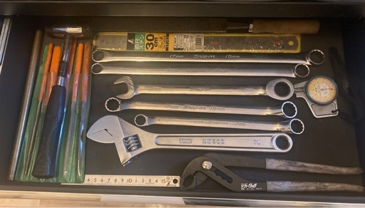 KTC TONE スナップオン　ブランド工具多数 アストロ2段工具 キャディ付き