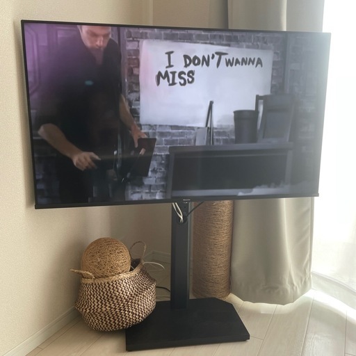 Hisense  50型テレビ　ニトリテレビ台付き