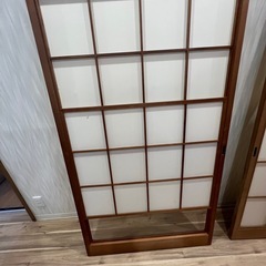 雪見障子 引き戸 6枚組 古民家 和室建具 DIY リフォーム レトロ ガラス の画像