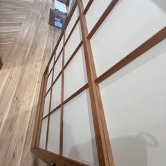 雪見障子 引き戸 6枚組 古民家 和室建具 DIY リフォーム レトロ ガラス の画像