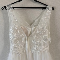 ドレス　前撮り　チュール　パール　ウエディングドレス
の画像