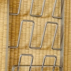 3/30の午前中までに引き取り可能な方=3 スリッパラック ステンレス　折りたたみの画像