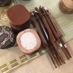 三線　　棹と胴体の画像