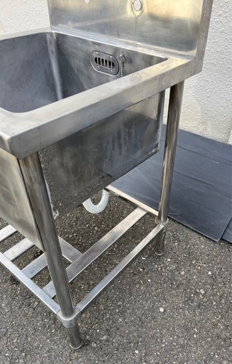 業務用 1槽シンク 幅600×奥600×高さ830(mm) 一層シンク 一層 1層 一槽 店舗 厨房機器 流し台 キッチン 厨房 店舗