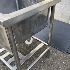 業務用 1槽シンク 幅600×奥600×高さ830(mm) 一層シンク 一層 1層 一槽 店舗 厨房機器 流し台 キッチン 厨房 店舗 業務用シンク 大阪の画像