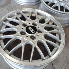 パジェロミニ純正オプションBBSホイール5本　日本製　綺麗　16x6J+46 PCD114,3 5穴　日産キックスの画像