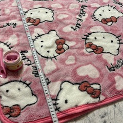 ハローキティ 敷きパッド ピンク ヒョウ柄 シングルサイズ 100x210の画像