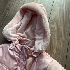 110女の子上着ダウンピンクの画像
