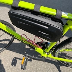 クロスバイク（グリーン)付属品フルセット付きの画像