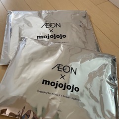 【２点セット】イオン コラボ mojojojo トラベルポーチ　ピンクの画像